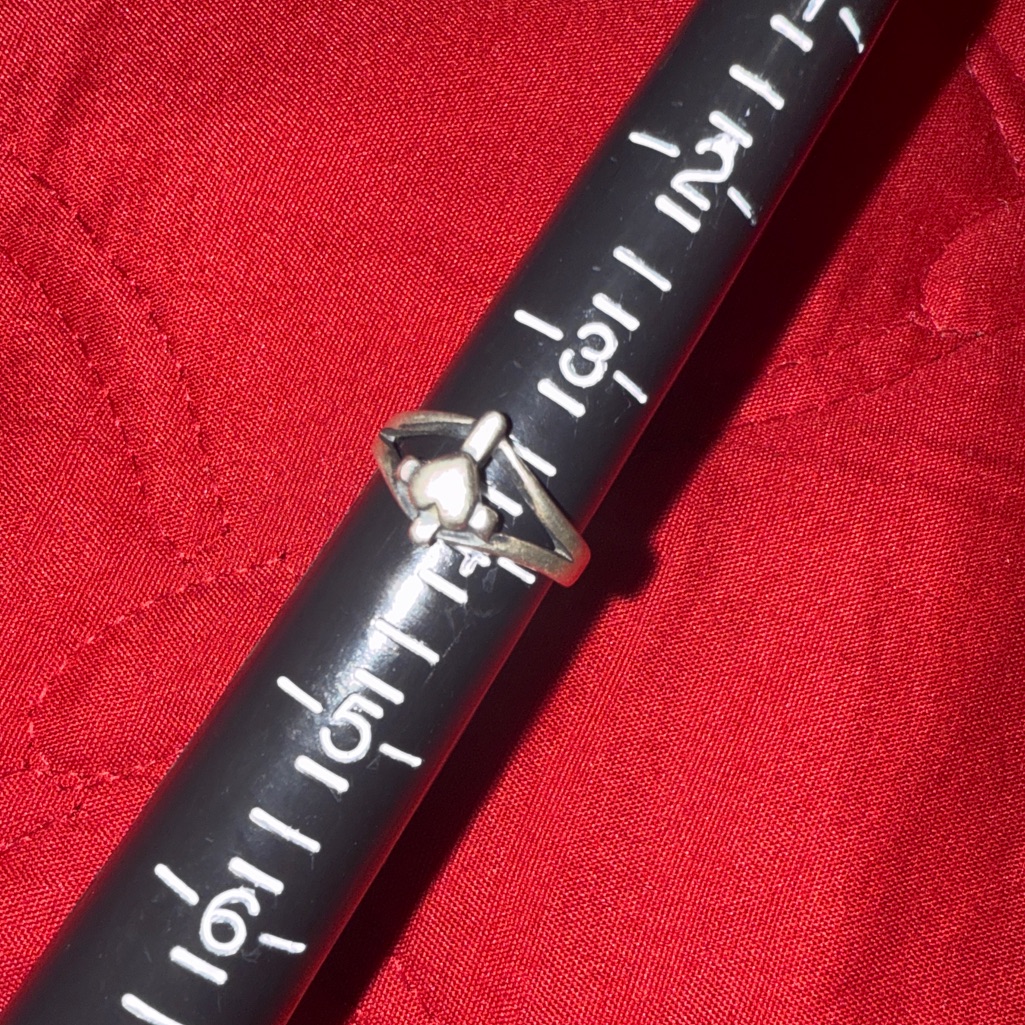 James Avery Serling Silver Cross Your Heart Ring